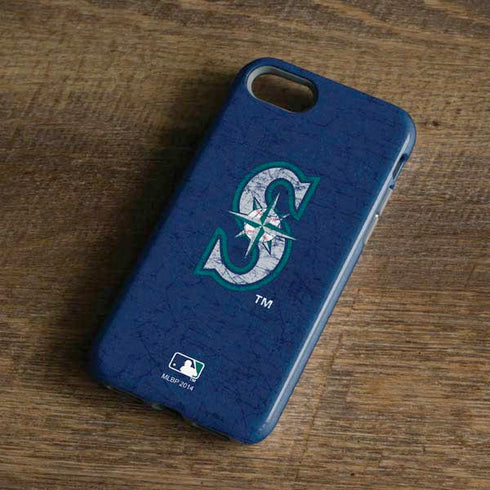 MLB Seattle Mariners - Solid Distressed iPhone 8 Pro Case