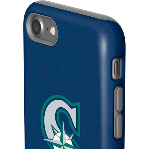 MLB Seattle Mariners - Solid Distressed iPhone SE (2nd & 3rd Gen) Pro Case