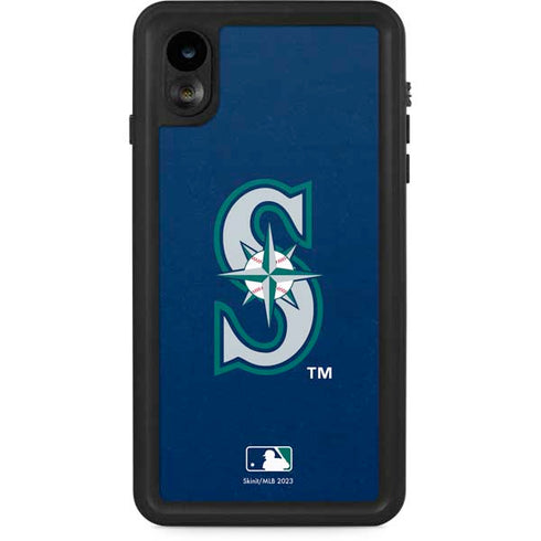 MLB Seattle Mariners - Solid Distressed iPhone XR Waterproof Case