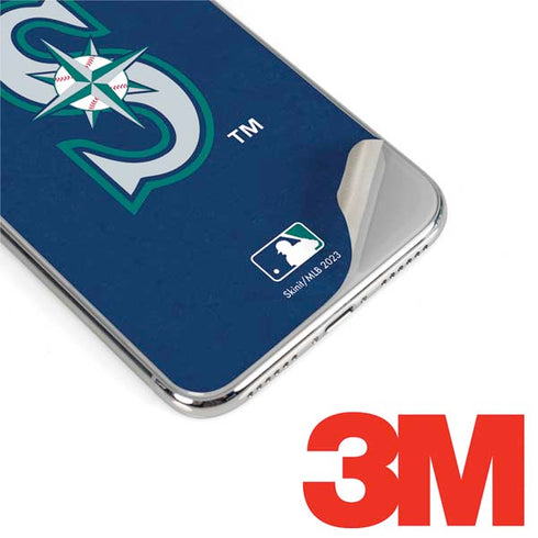 MLB Seattle Mariners - Solid Distressed iPhone XS Max Skin
