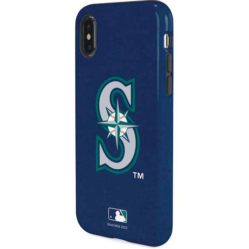 MLB Seattle Mariners - Solid Distressed iPhone XS Pro Case