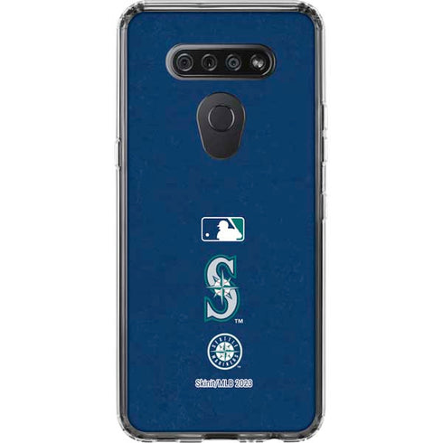 MLB Seattle Mariners - Solid Distressed LG K51/Q51 Clear Case