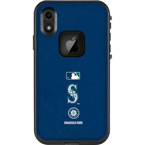 MLB Seattle Mariners - Solid Distressed LifeProof Fre iPhone Skin