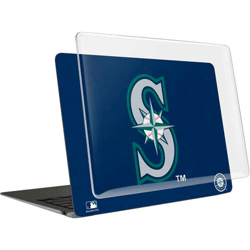 MLB Seattle Mariners - Solid Distressed MacBook Air 15in (2023-2025) Case plus Skin