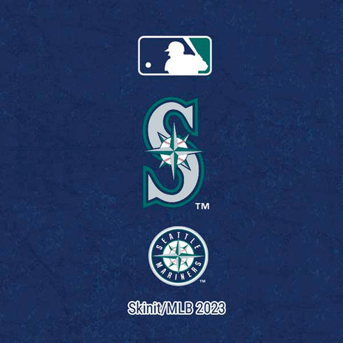 MLB Seattle Mariners - Solid Distressed Moto E5 Play Skin