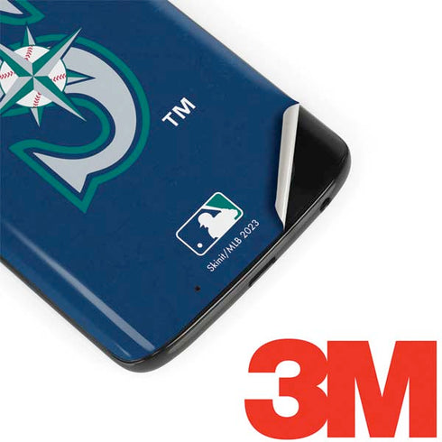 MLB Seattle Mariners - Solid Distressed Moto G6 Skin