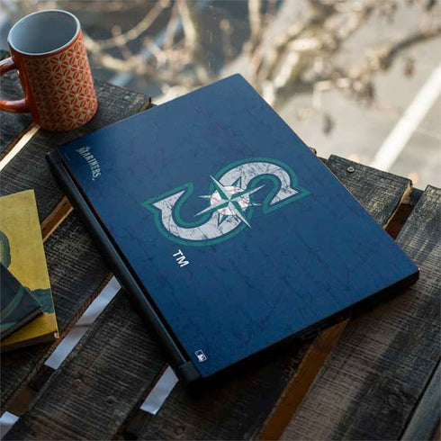 MLB Seattle Mariners - Solid Distressed MSI GS65 Stealth Laptop Skin
