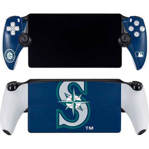 MLB Seattle Mariners - Solid Distressed PlayStation Portal Remote Player Skin