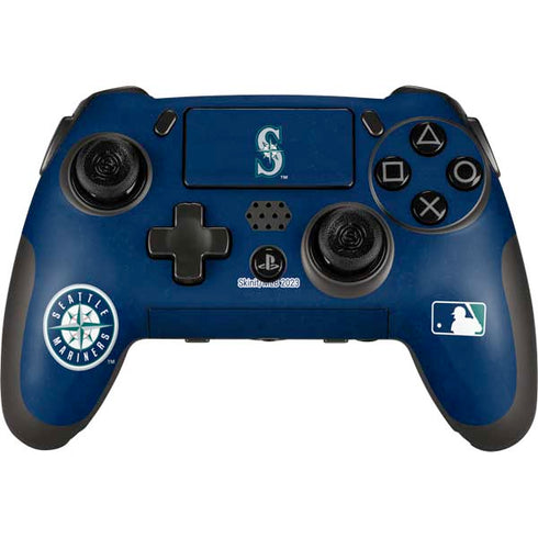 MLB Seattle Mariners - Solid Distressed PlayStation Scuf Vantage 2 Controller Skin