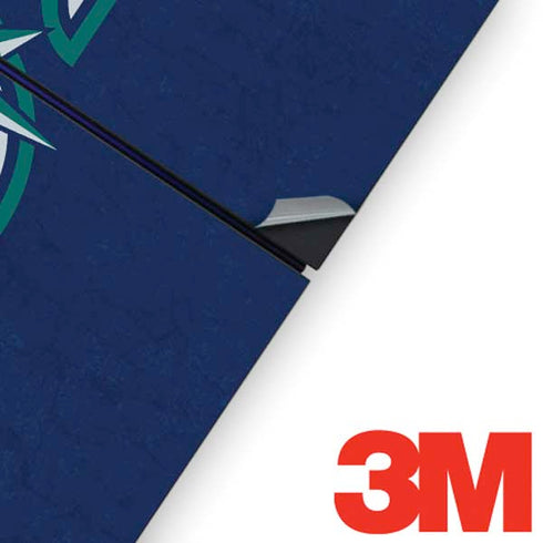 MLB Seattle Mariners - Solid Distressed PS4 Console and Controller Bundle Skin