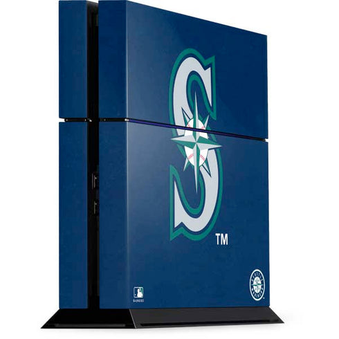 MLB Seattle Mariners - Solid Distressed PS4 Console Skin
