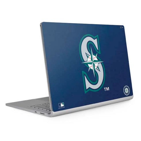 MLB Seattle Mariners - Solid Distressed Surface Book 2 15in Skin