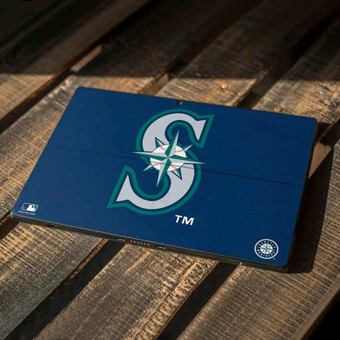 MLB Seattle Mariners - Solid Distressed Surface Pro 7 Skin
