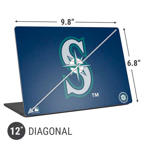 MLB Seattle Mariners - Solid Distressed Universal Laptop 12in (9.8 x 6.8in) Skin
