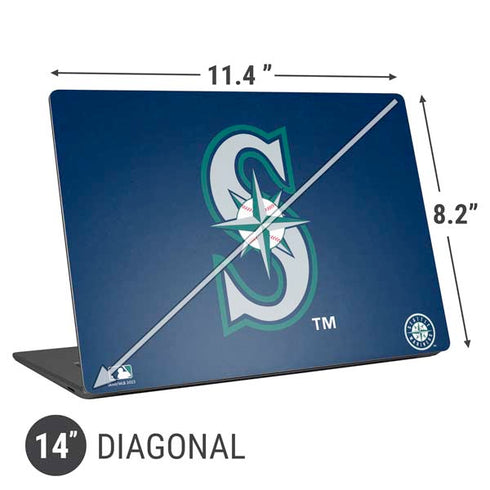 MLB Seattle Mariners - Solid Distressed Universal Laptop 14in (11.4 x 8.2in) Skin