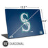 MLB Seattle Mariners - Solid Distressed Universal Laptop 15in (12.2 x 8.8in) Skin