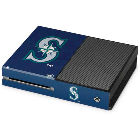 MLB Seattle Mariners - Solid Distressed Xbox One Console Skin