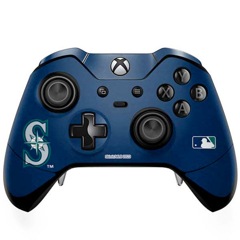 MLB Seattle Mariners - Solid Distressed Xbox One Elite Controller Skin