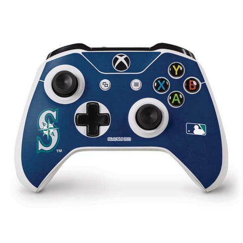 MLB Seattle Mariners - Solid Distressed Xbox One S Controller Skin