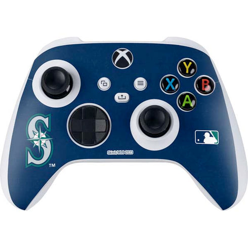 MLB Seattle Mariners - Solid Distressed Xbox Series S Controller Skin