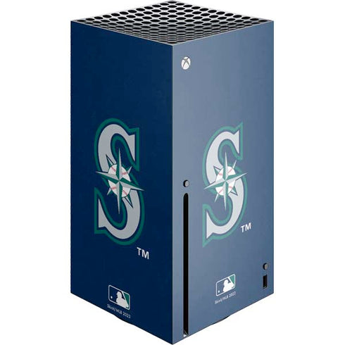 MLB Seattle Mariners - Solid Distressed Xbox Series X Console Skin