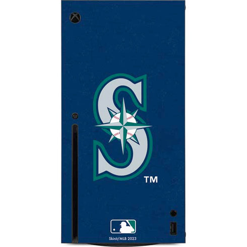 MLB Seattle Mariners - Solid Distressed Xbox Series X Console Skin
