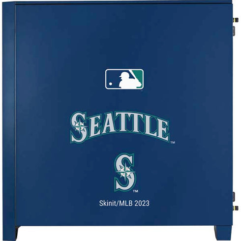 MLB Seattle Mariners Alternate/Away Jersey Corsair 4000D Tempered Glass Mid-Tower ATX Case Skin