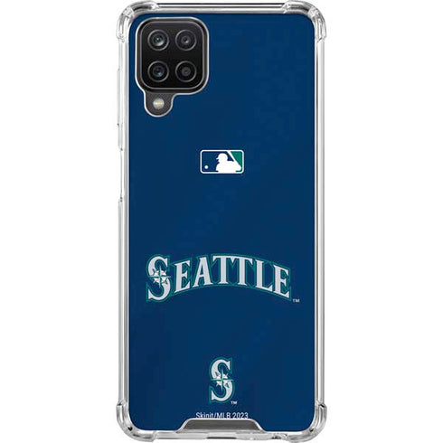 MLB Seattle Mariners Alternate/Away Jersey Galaxy A12 Clear Case