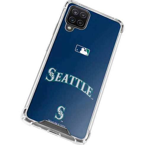 MLB Seattle Mariners Alternate/Away Jersey Galaxy A12 Clear Case