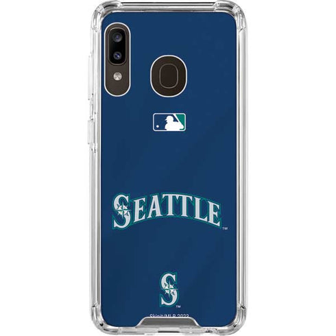 MLB Seattle Mariners Alternate/Away Jersey Galaxy A30 Clear Case