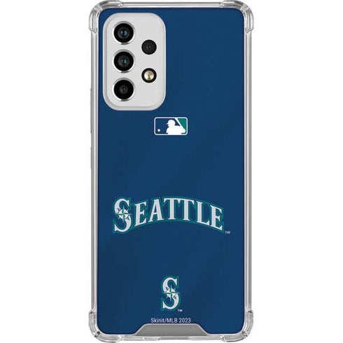 MLB Seattle Mariners Alternate/Away Jersey Galaxy A53 5G Clear Case