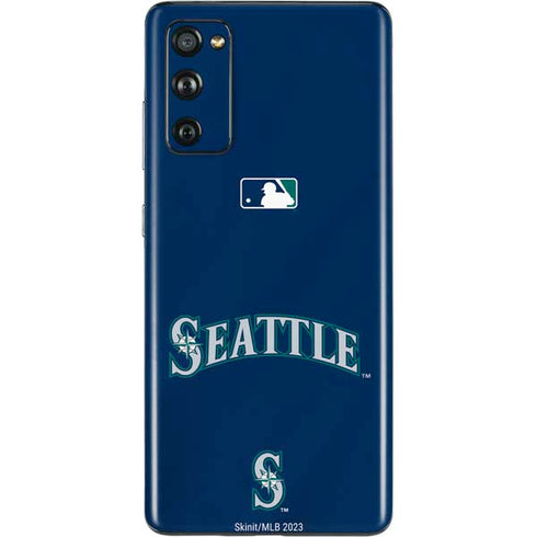 MLB Seattle Mariners Alternate/Away Jersey Galaxy S20 Fan Edition Skin