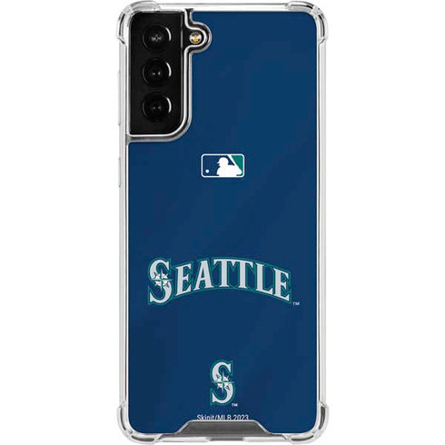 MLB Seattle Mariners Alternate/Away Jersey Galaxy S21 FE Clear Case