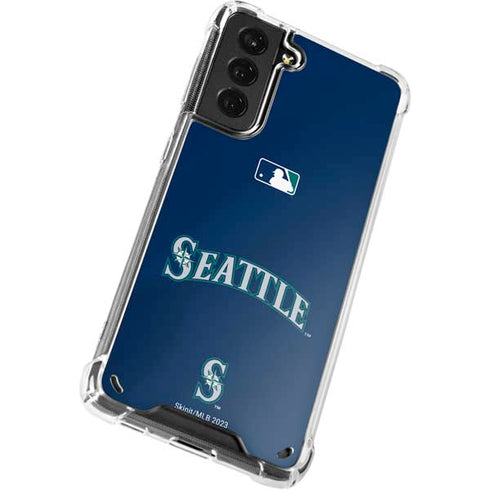 MLB Seattle Mariners Alternate/Away Jersey Galaxy S21 Plus 5G Clear Case