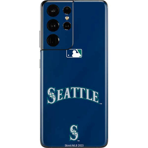 MLB Seattle Mariners Alternate/Away Jersey Galaxy S21 Ultra 5G Skin