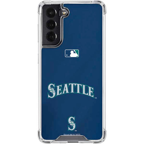 MLB Seattle Mariners Alternate/Away Jersey Galaxy S22 Clear Case