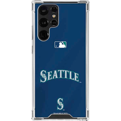 MLB Seattle Mariners Alternate/Away Jersey Galaxy S22 Ultra Clear Case