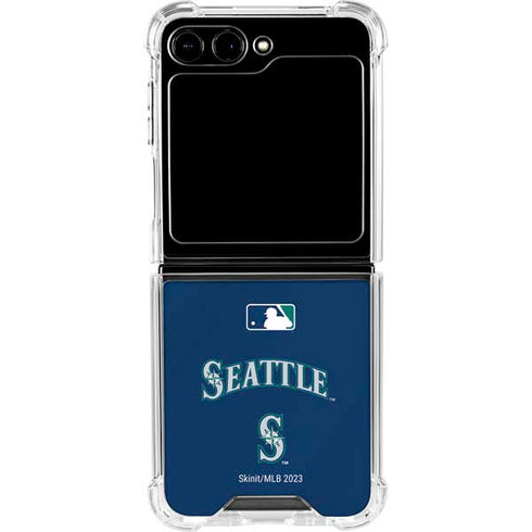 MLB Seattle Mariners Alternate/Away Jersey Galaxy Z Flip5 5G Clear Case