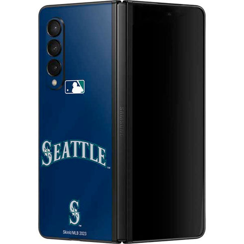 MLB Seattle Mariners Alternate/Away Jersey Galaxy Z Fold3 5G Skin