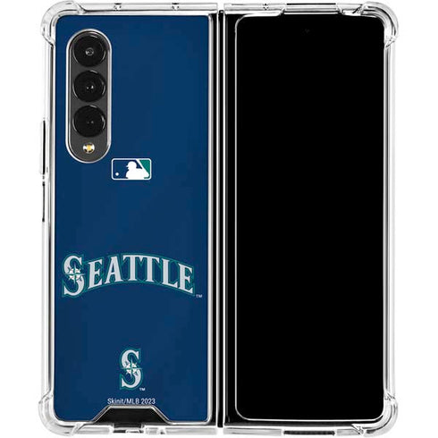 MLB Seattle Mariners Alternate/Away Jersey Galaxy Z Fold4 5G Clear Case