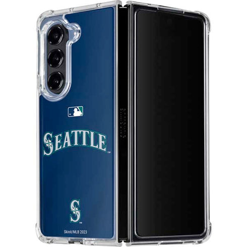 MLB Seattle Mariners Alternate/Away Jersey Galaxy Z Fold5 5G Clear Case