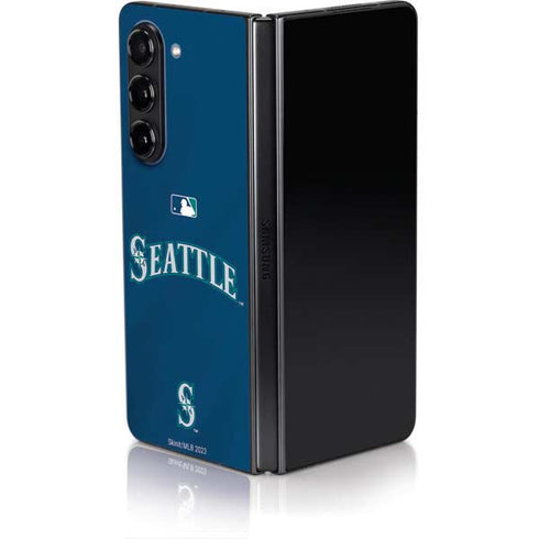 MLB Seattle Mariners Alternate/Away Jersey Galaxy Z Fold5 5G Skin