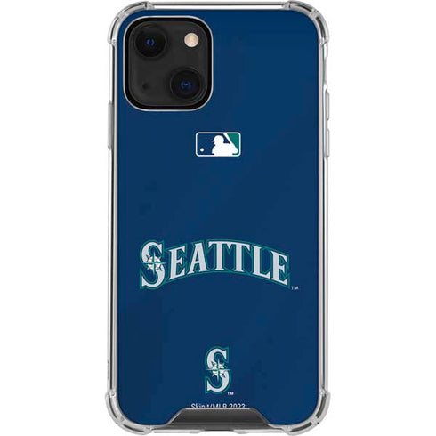 MLB Seattle Mariners Alternate/Away Jersey iPhone 15 Plus Clear Case