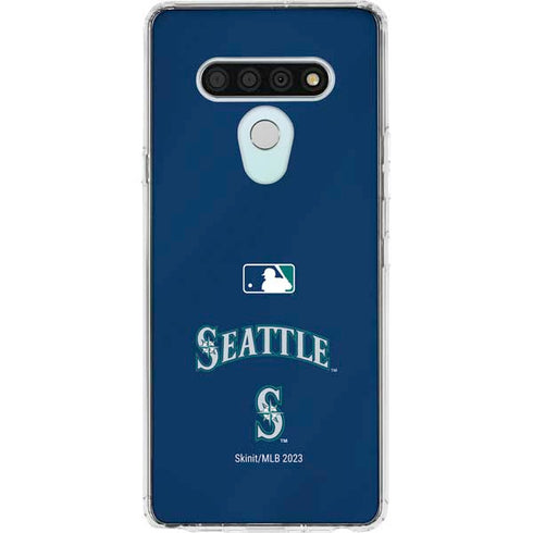 MLB Seattle Mariners Alternate/Away Jersey LG Stylo 6 Clear Case