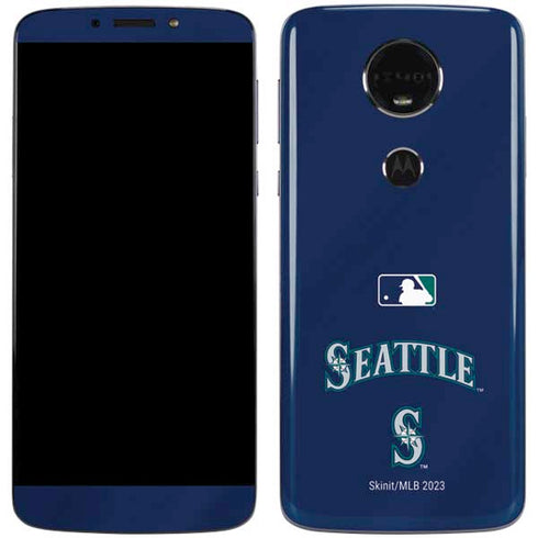 MLB Seattle Mariners Alternate/Away Jersey Moto E5 Plus Skin
