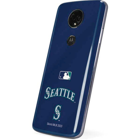 MLB Seattle Mariners Alternate/Away Jersey Moto E5 Plus Skin