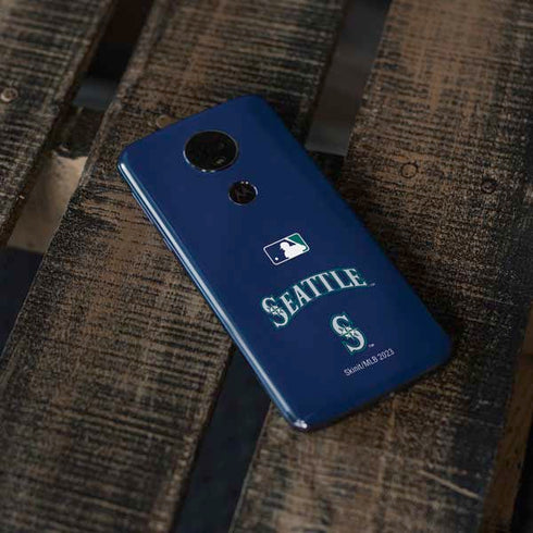 MLB Seattle Mariners Alternate/Away Jersey Moto E5 Plus Skin