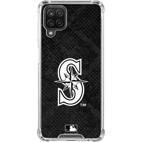 MLB Seattle Mariners Dark Wash Galaxy A12 Clear Case