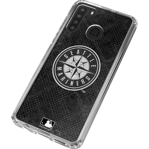 MLB Seattle Mariners Dark Wash Galaxy A21 Clear Case