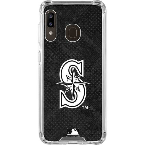 MLB Seattle Mariners Dark Wash Galaxy A30 Clear Case